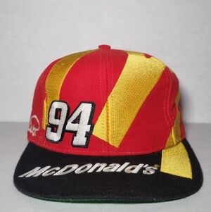 Vintage 90s Bill Elliot 94 Mcdonalds Nascar Racing Hat Cap Snapback 🔥